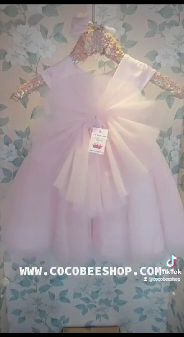 cocobee-Butterfly Party Baby Pink Princess Dress Esmeralda_Moment