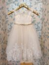 cocobee-Elegant Lace Peach Princess Nicole Gown-1