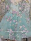 cocobee-3D Turquoise Summer Blooms Corset Maria Magdalena Princess Dress_Moment