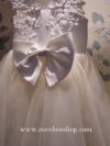 cocobee-Elegance White Tulle and Satin Christiana Princess Dress_Moment
