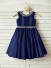 cocobee-Beaded Navy Blue Princess Iuliana Dress 1