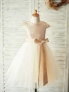 cocobee-Champagne Sequin and Tulle Aurora Princess Dress 1
