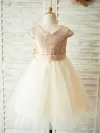 cocobee-Champagne Sequin and Tulle Aurora Princess Dress 2