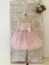 cocobee-Long Sleeves Pink Crystal Beaded Wedding Flower Girl Birthday Party Dress Princess Andrada3