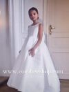 cocobee-Princess Charlotte Radiant White Taffeta Gown with Train_Moment