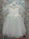 cocobee-White Floral Whimsy Tulle Nora Dress 1