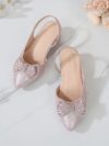 cocobee – Pink High Heel Party Shoes for Girls 3