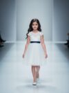 White lace flower girl dress