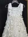 cocobee-Princess Eleonora White Floral Embellished Gown 4