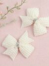 cocobee-Elegant Pearl Bow Hair Clips 2