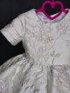 cocobee-Princess Eleonora White Brocade Dress 3