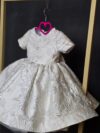 cocobee-Princess Eleonora White Brocade Dress 5