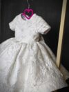 cocobee-Princess Eleonora White Brocade Dress 7