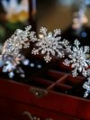 cocobee-Snowflake Crystal Bridal Tiara 1
