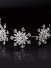 cocobee-Snowflake Crystal Bridal Tiara 2