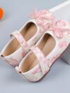 cocobee-Girls Enchanting Princess Shoes with Elegant Pink Bow