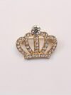 cocobee-Golden Crystal Crown Brooch
