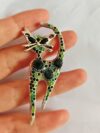cocobee-Mystical Emerald Cat Crystal Brooch
