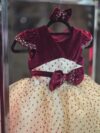 cocobee-Princess Ruby’s Velvet & Tulle Burgundy Bow Party Dress3