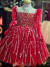 cocobee-Princess Scarlett’s Sparkling Red Sequin Party Dress1