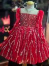 cocobee-Princess Scarlett’s Sparkling Red Sequin Party Dress2