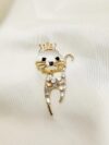 cocobee-Royal Crown Cat Brooch