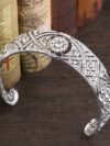 cocobee-Vintage Royal Crystal Cuff Tiara Headband