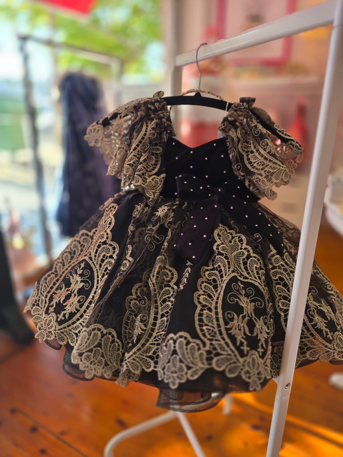 Black and Gold Velvet Dress Black Swan Dress - CocoBee Black and Gold Velvet Dress Black Swan Dress - CocoBee