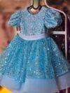 Blue Sequinn Tutu Party Dress 1