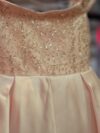 Peach Sparkly Satin Dress 3