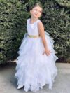 With tulle fluffy princess dress
