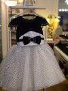 Black and White Polka Dots Matilda Dress 1