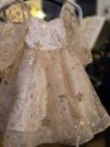 Gold Dress Ar Cocobee for little girls 1