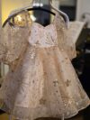 Gold Dress Ar Cocobee for little girls 3