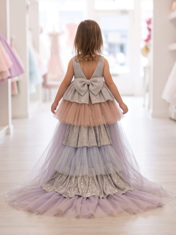 Party Dress with Long train