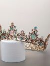 cocobee-Pastel Gem Princess Crown – Vintage Royal Tiara