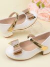 cocobee-Royal Grace White & Gold Princess Shoes