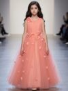 Long pink gown dress for teens