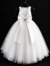 White long tulle dress