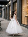 White long tulle dress444