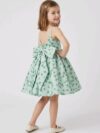 Green Taffeta Dress for girls