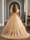 Cream Pearl Princess Gown Anastasia1